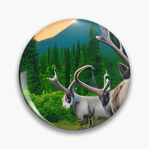 Item preview, Graceful Caribou Roaming the Pristine Canadian Wilderness designed and sold by NosedWelch87.
