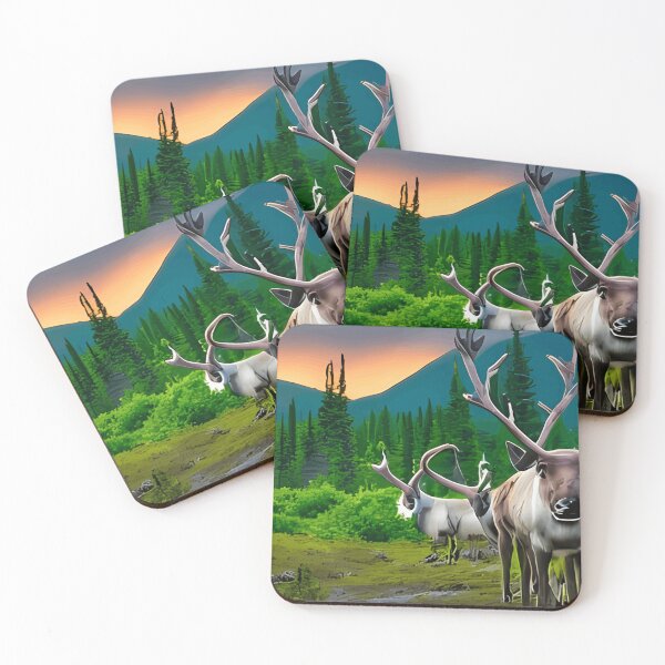 Item preview, Graceful Caribou Roaming the Pristine Canadian Wilderness designed and sold by NosedWelch87.