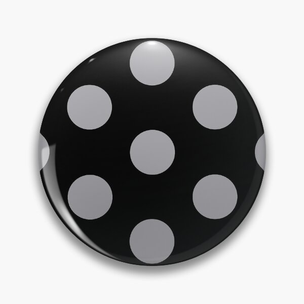 Item preview, Large METALLIC SILVER GREY and BLACK POLKA DOTS designed and sold by RachelMacht.