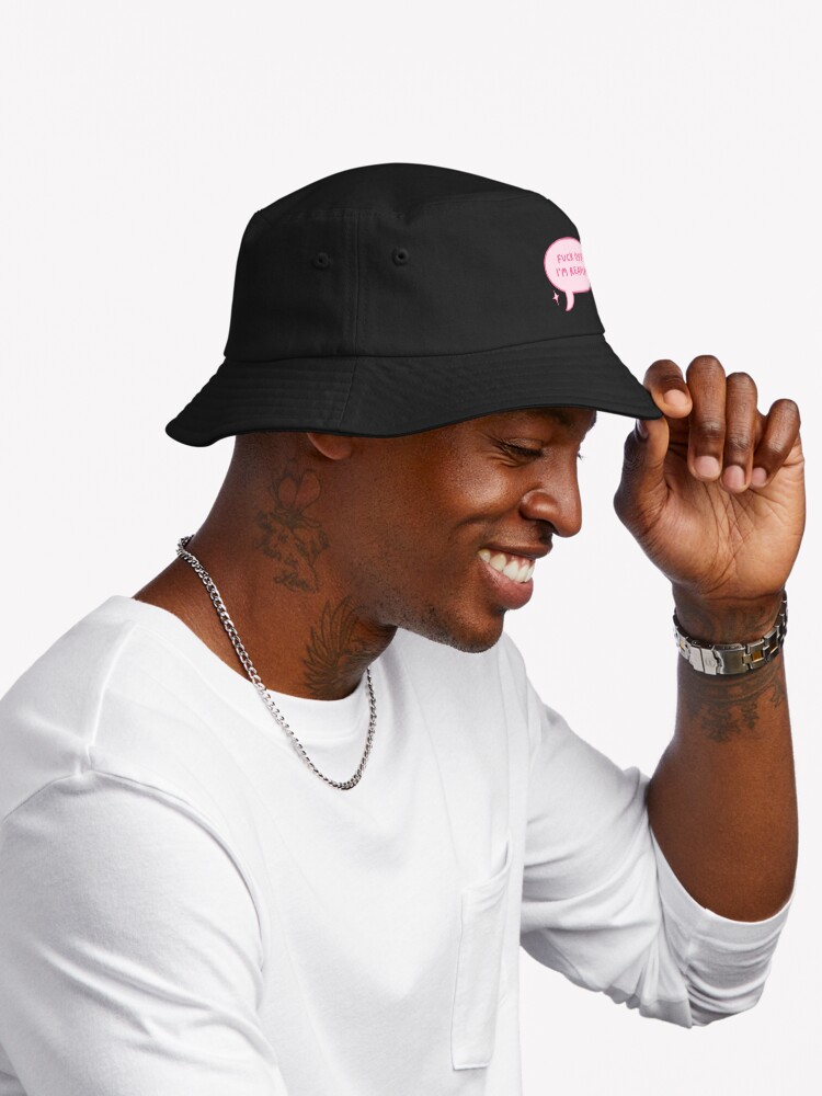 Thumbnail 2 von 6, Bucket Hat, Verpiss dich, ich lese - rosa süße Sprechblase designt und verkauft von catdiasart.