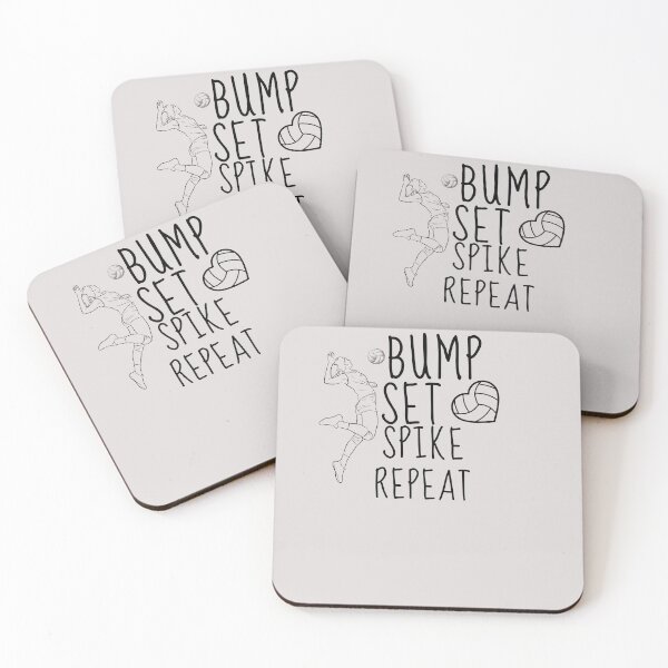 Item preview,  Bump Set Spike Repeat Volleyball   - Funny Volleyball Player Quotee designed and sold by unique things.