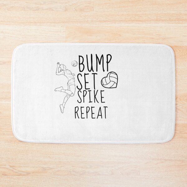 Item preview,  Bump Set Spike Repeat Volleyball   - Funny Volleyball Player Quotee designed and sold by unique things.