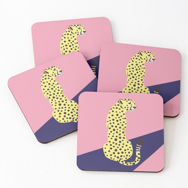 Item preview, Pink Leopard & Cheetah Art Poster Downloaded And Printed At The Nearest Print Shop designed and sold by Achraf Miri.
