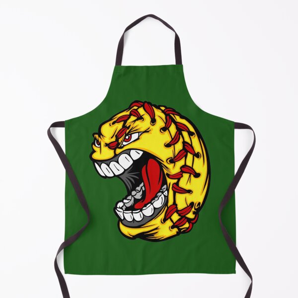 Item preview, Cartoon Fastpitch Softball with Screaming Face designed and sold by smefdkbd10.