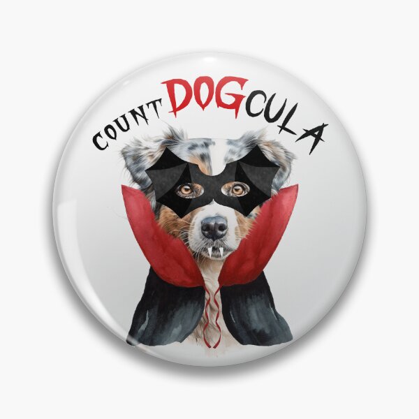 Item preview, Australian Shepherd Count DOGcula Halloween designed and sold by SalonOfArt.