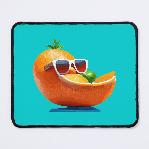 Item preview, Mature Orange Enjoying a Tropical Getaway designed and sold by Pickmash.