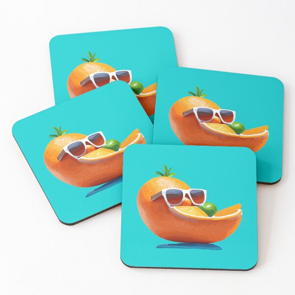 Item preview, Mature Orange Enjoying a Tropical Getaway designed and sold by Pickmash.