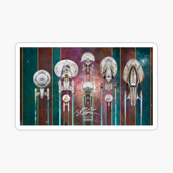Ships of the Line 2023-Horizontal for Playmats, mousepads, masks etc Sticker