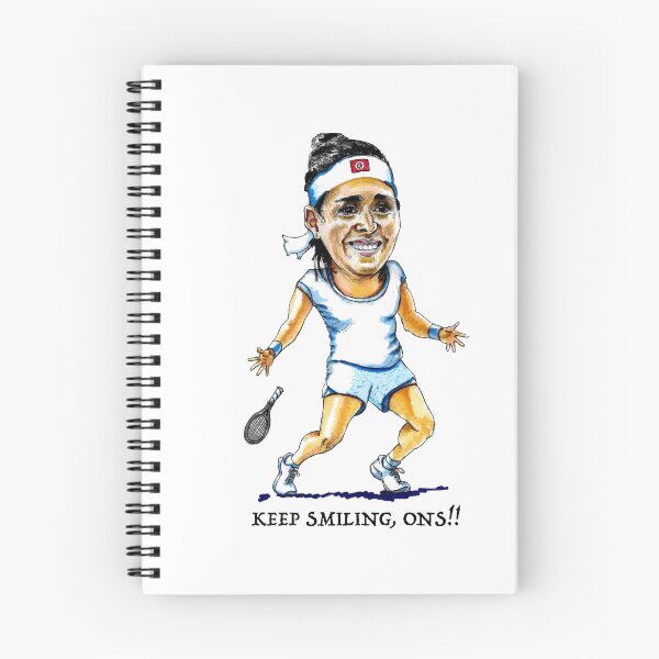 Item preview, Ons Jabeur Pro tennis player caricature designed and sold by dizzycatbiz.