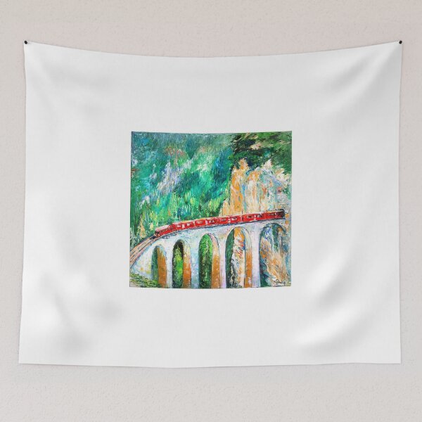 Item preview, Travel on the Red Train in Switzerland  designed and sold by Natalia_Shchip.
