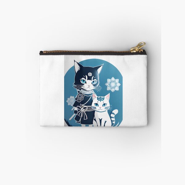 Item preview, Cyanotype Enigmatic Warrior Samurai Cat designed and sold by Mechanical-Artt.