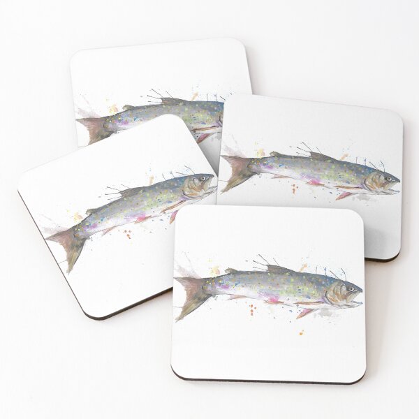 Item preview, Bull trout watercolor painting - PNW fish designed and sold by tylershae.