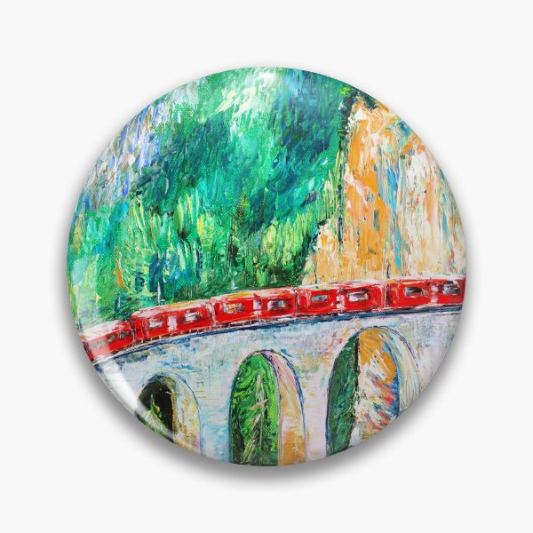Item preview, Travel on the Red Train in Switzerland  designed and sold by Natalia_Shchip.