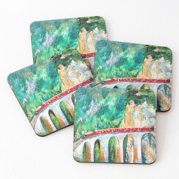 Item preview, Travel on the Red Train in Switzerland  designed and sold by Natalia_Shchip.