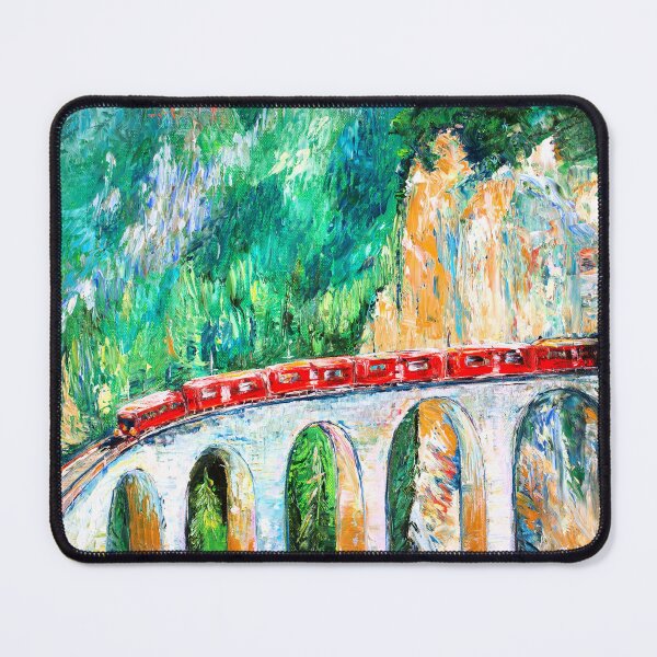 Item preview, Travel on the Red Train in Switzerland  designed and sold by Natalia_Shchip.