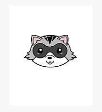 Kawaii Cute Trash Panda Raccoon Photographic Print