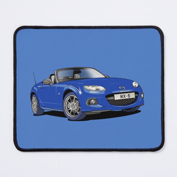 Item preview, Mazda Miata MX5 blue sportscar designed and sold by Webazoot Industries - Car Art.