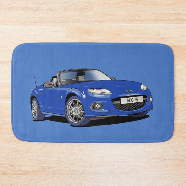Item preview, Mazda Miata MX5 blue sportscar designed and sold by Webazoot Industries - Car Art.