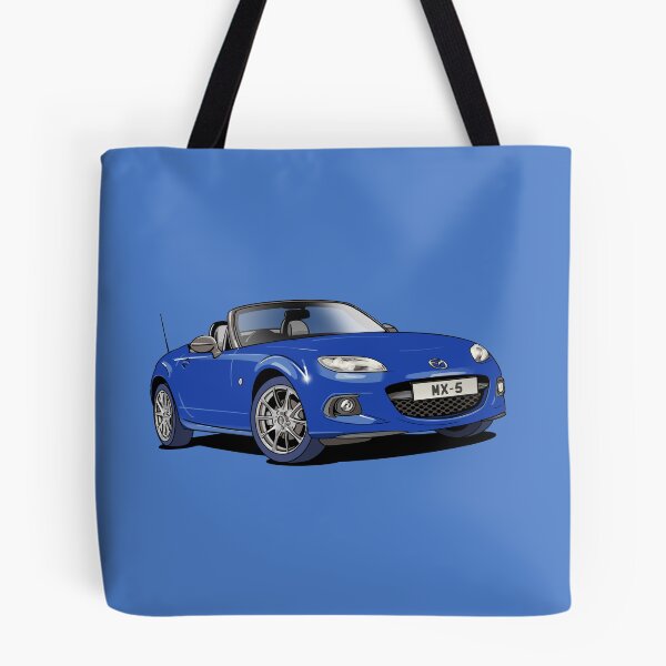 Item preview, Mazda Miata MX5 blue sportscar designed and sold by Webazoot Industries - Car Art.