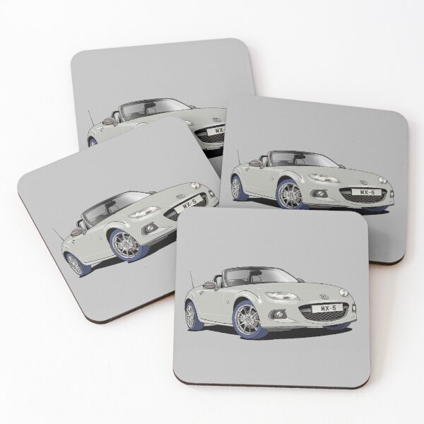 Item preview, Mazda MX-5 in silver/grey designed and sold by Webazoot Industries - Car Art.