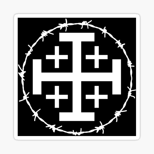 Item preview, Gothic Jerusalem Cross Barbed Wire designed and sold by thecamphillips.