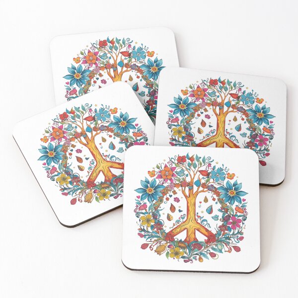 Item preview, Peace sign with plants and tree without backgrounds By Jonathan P. and AI designed and sold by JonathanP514.