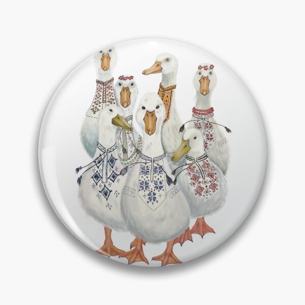 Item preview, Geese in vyshyvanka  designed and sold by 7Woodhandmade.