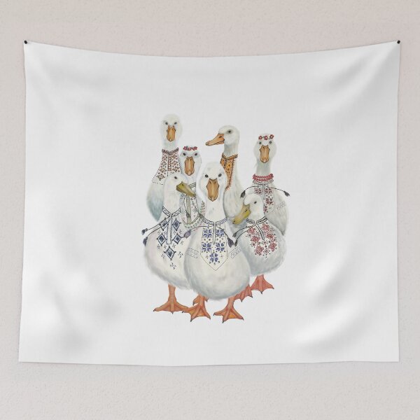 Item preview, Geese in vyshyvanka  designed and sold by 7Woodhandmade.