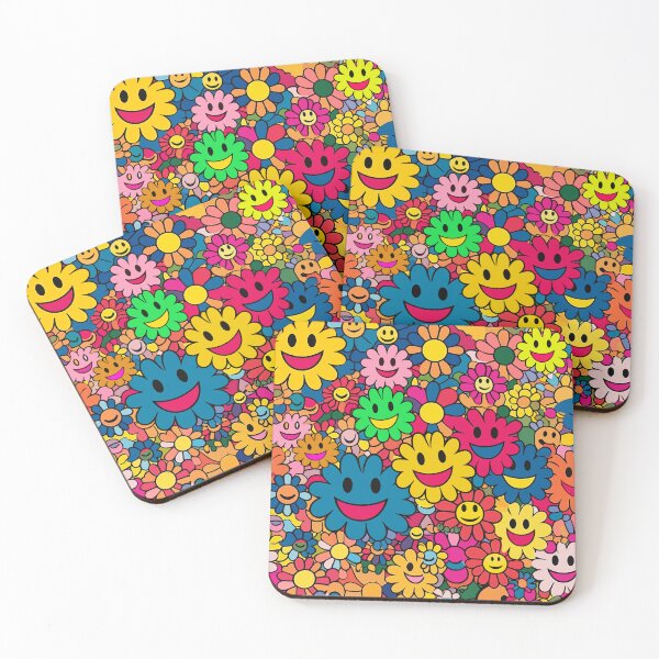 Item preview, Smiley Flowers - Retro Murakami Japanese Aesthetic  designed and sold by AestheticNow.