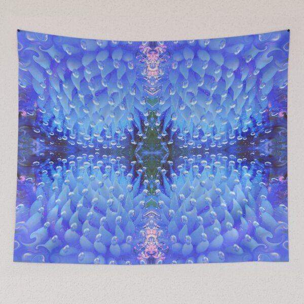 Item preview, BLOWN GLASS MARBLE made by Helcatglass Macro Mandala of bubbles Photography & Digital Art designed and sold by BadassBazaar.