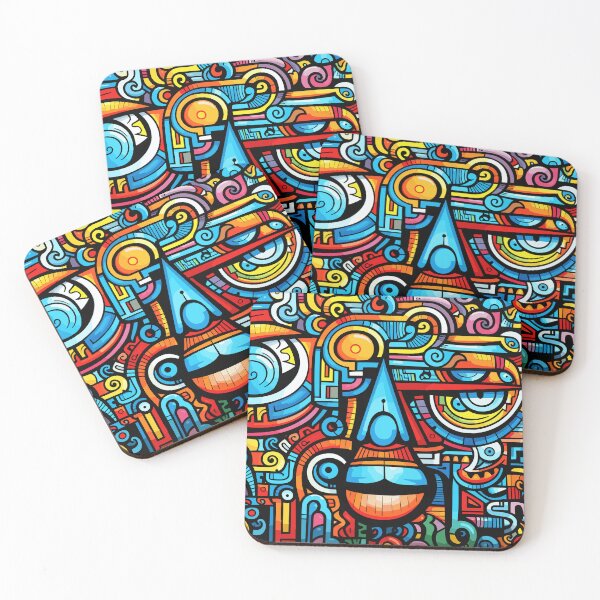 Item preview, Tangled Doodle Art Bold Colors designed and sold by Eckperg.