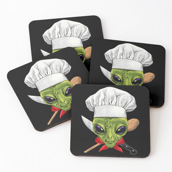 Item preview, Alien Chef UFO Alien Outer Space, Cooking Lover designed and sold by CherylCarring.