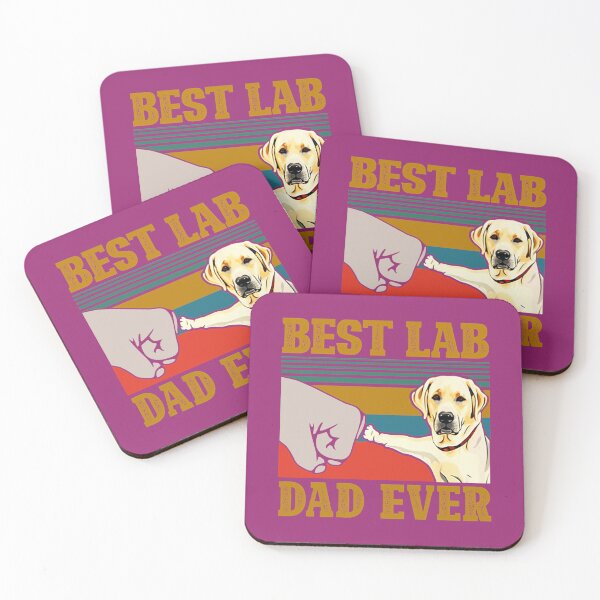 Item preview, Best Lab Dad Ever Yellow Labrador Retriever Bump Fit Vintage   	 designed and sold by okbnfceoayk98.