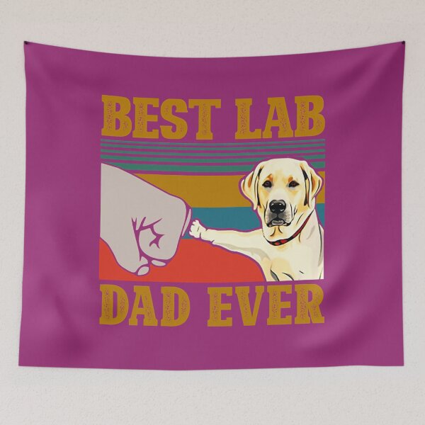 Item preview, Best Lab Dad Ever Yellow Labrador Retriever Bump Fit Vintage   	 designed and sold by okbnfceoayk98.