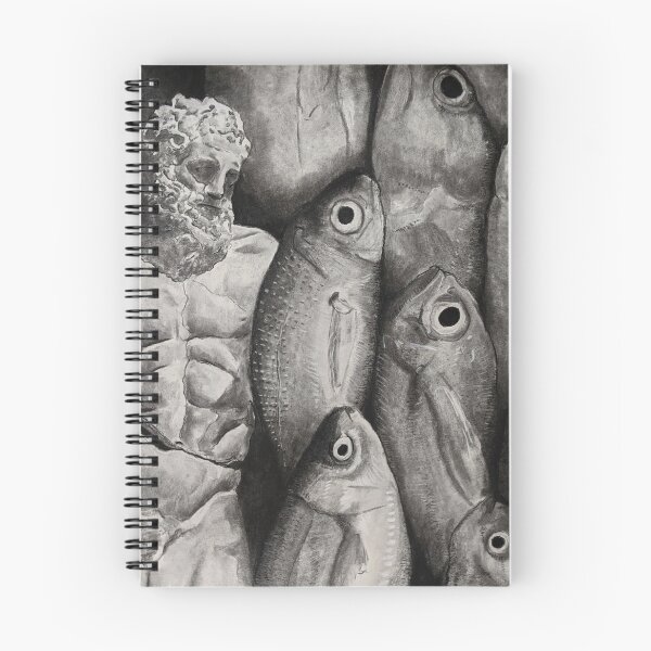 Item preview, Charcoal Drawing of Fish and A Statue designed and sold by Seeing-Eye-Eyes.