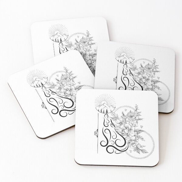 Item preview, Tribal Wolf And Flower Design designed and sold by Jaselvii.