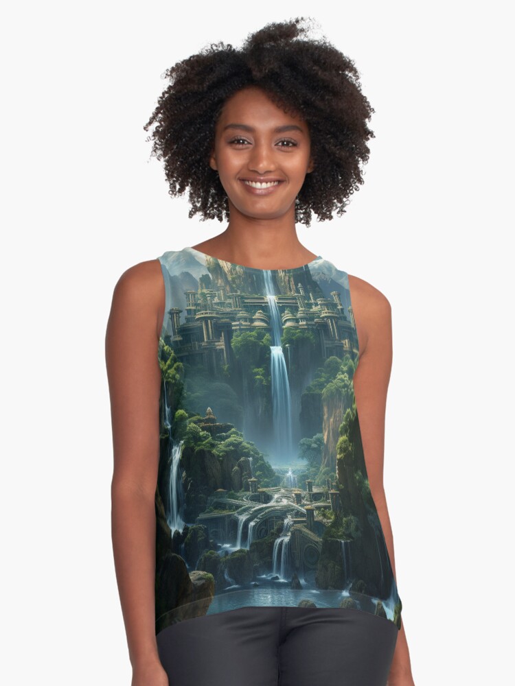 Vista previa del artículo con la obra «Blusa sin mangas», diseñado y vendido por paletteparadDsg.