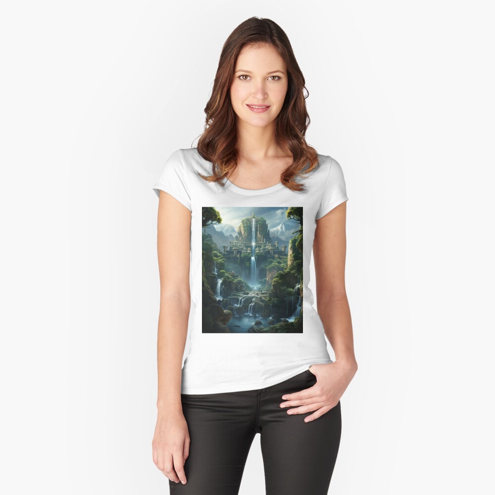 Vista previa del artículo con la obra «Camiseta entallada de cuello ancho», diseñado y vendido por paletteparadDsg.