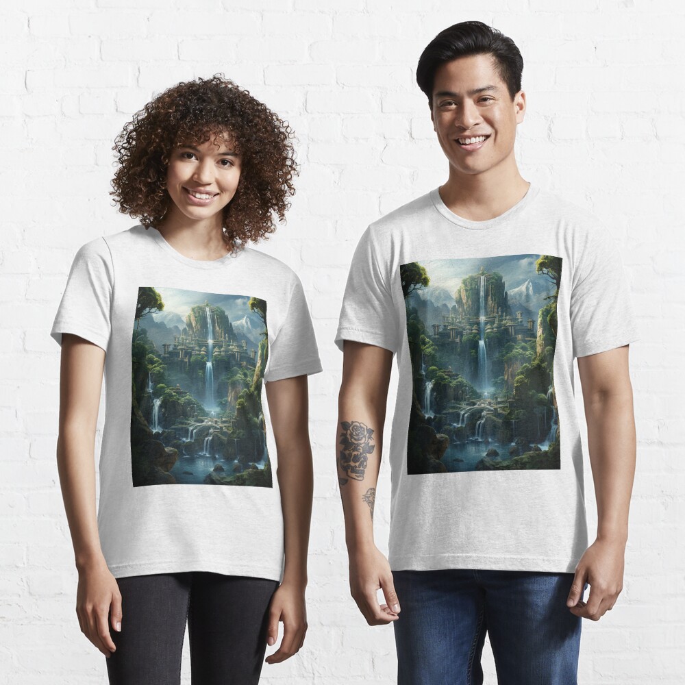Vista previa del artículo con la obra «Camiseta esencial», diseñado y vendido por paletteparadDsg.