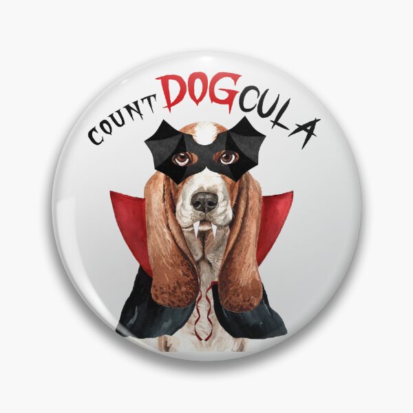 Item preview, Basset Hound Count DOGcula Halloween designed and sold by SalonOfArt.