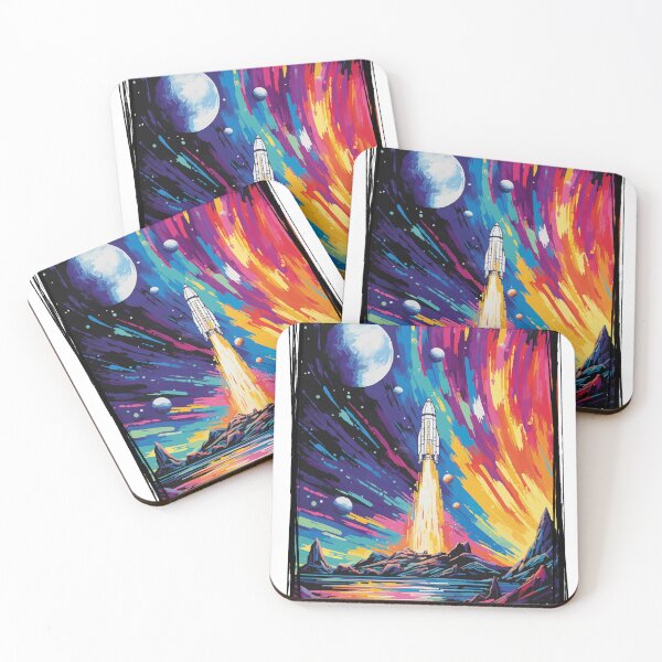 Item preview, Rocket Landing Abstract Art designed and sold by TotallySpiffing.