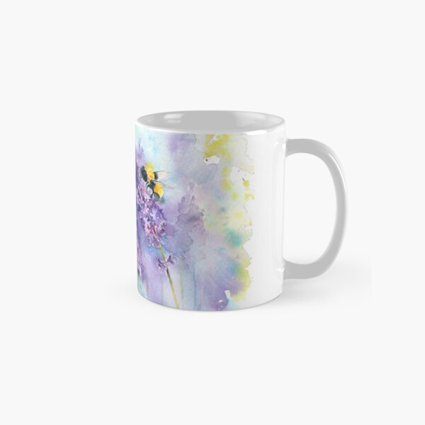 Item preview, Bees Buzzing around Lavender designed and sold by artbyrachel.