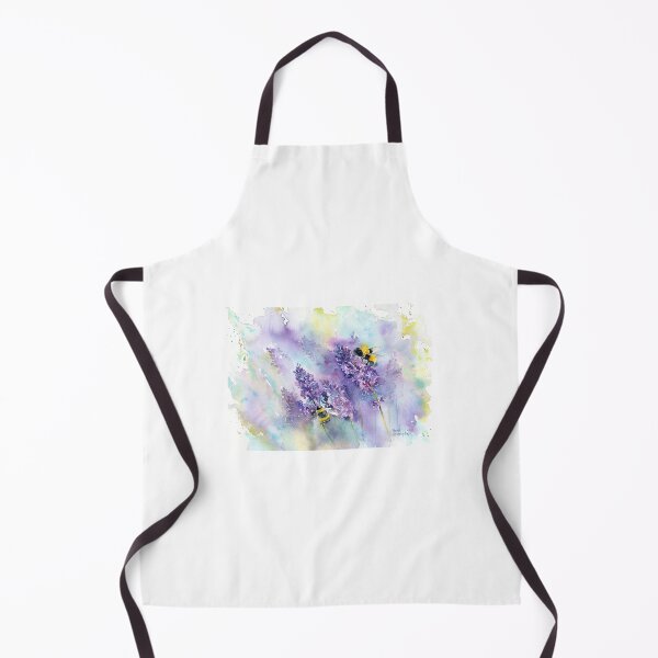 Item preview, Bees Buzzing around Lavender designed and sold by artbyrachel.