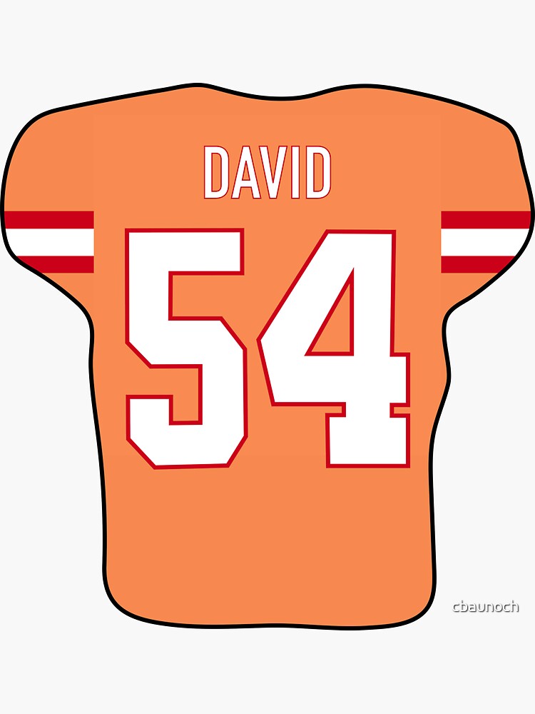 Lavonte David Jersey Sticker for Sale by cbaunoch