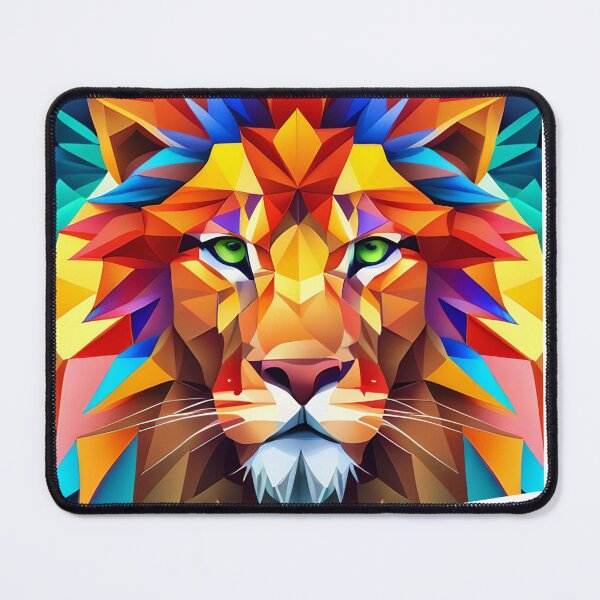 Item preview, Geometric Lion Art designed and sold by Posivibez Designs.