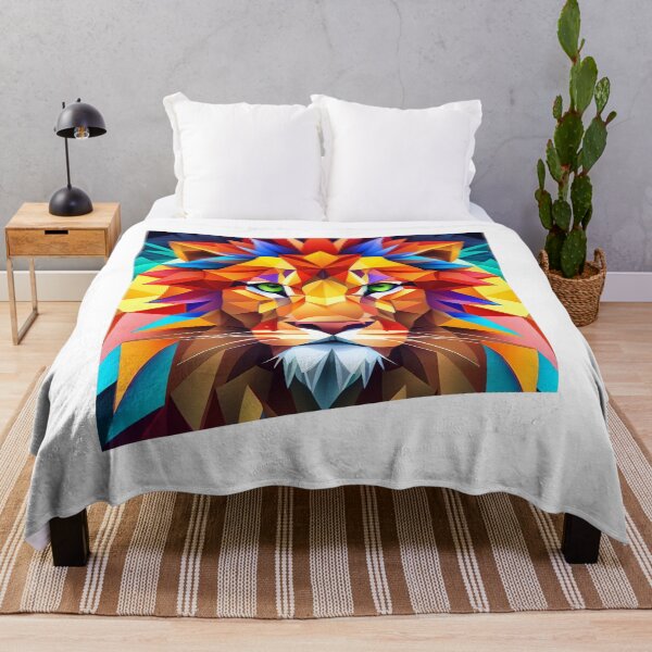 Item preview, Geometric Lion Art designed and sold by Posivibez Designs.
