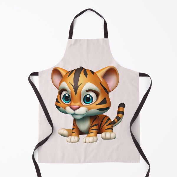 Item preview, Adorable Whiskered Friend - Cute Little Tiger | A Playful Feline Companion designed and sold by OrangeMG.