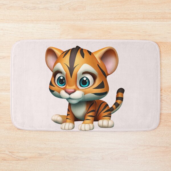 Item preview, Adorable Whiskered Friend - Cute Little Tiger | A Playful Feline Companion designed and sold by OrangeMG.