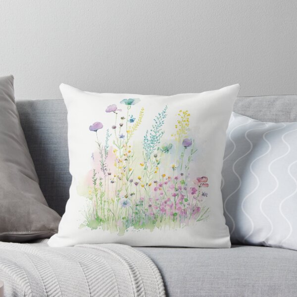 Item preview, Pastel Watercolor Wildflower # 3 designed and sold by JileeArt.