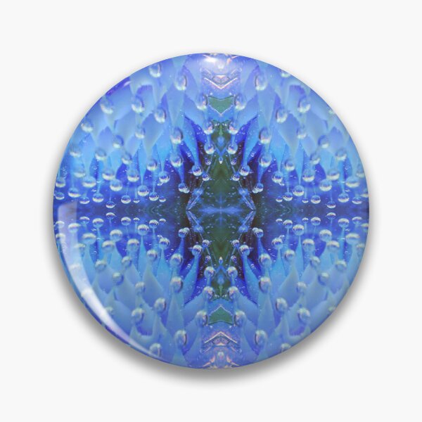 Item preview, BLOWN GLASS MARBLE made by Helcatglass Macro Mandala of bubbles Photography & Digital Art designed and sold by BadassBazaar.